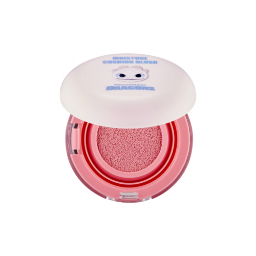 THE FACE SHOP x How to Train Your Dragon fmgt Moisture Cushion Blusher 8gm (3 Shades) - Cream Blush for Naturally Flushed Dewy Skin 02 Pink