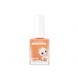 THE FACE SHOP x How to Train Your Dragon Easy Gel Nail Polish 10ml - Gel Nail Color with Pastel Tones 02 Pure Apricot