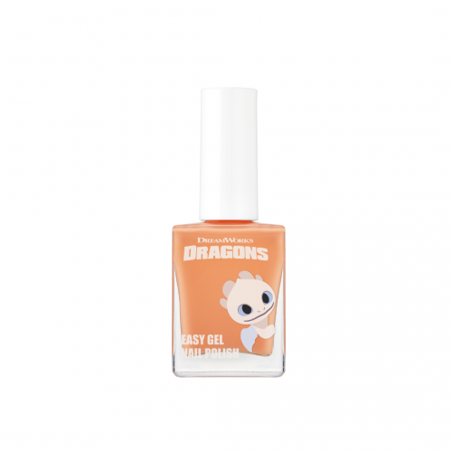 THE FACE SHOP x How to Train Your Dragon Easy Gel Nail Polish 10ml - Gel Nail Color with Pastel Tones 02 Pure Apricot