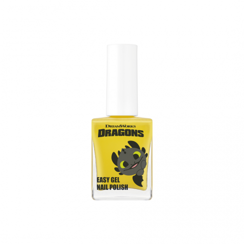 THE FACE SHOP x How to Train Your Dragon Easy Gel Nail Polish 10ml - Gel Nail Color with Pastel Tones 03 Yellow Crush