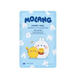 THE FACE SHOP x MOLANG Real Nature Face Mask 10pcs (2 Flavors) - Honey