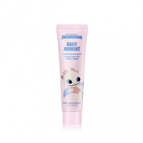 THE FACE SHOP x How To Train Your Dragon Daily Moment Hand Cream 30ml - Daily Vegan Hand Cream Moisturizer with Shea Butter 02 Morning Florist