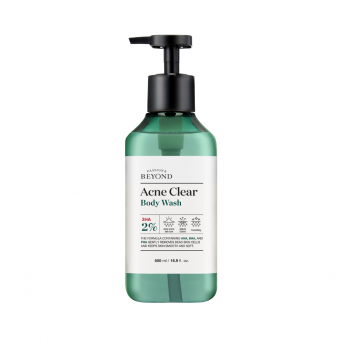 BEYOND Acne Body Shower Wash Care (500ml) - Triple Acid & Cica Body Shower Gel for Oily & Acne Prone Skin
