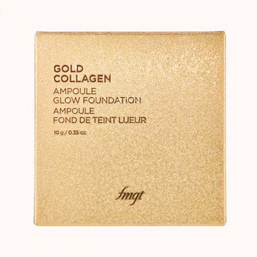 THE FACE SHOP fmgt Gold Collagen Ampoule Glow Cushion Foundation 30ml (203) - Full Coverage Foundation with Collagen Essence