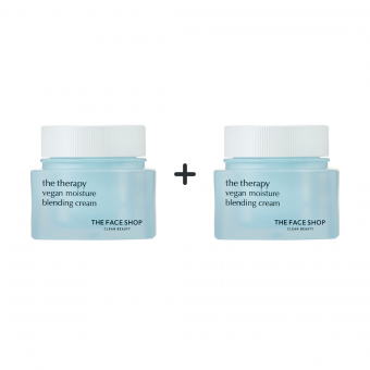 [1+1] The Therapy Vegan Moisture Blending Cream 60ml - Facial Soothing Cream for Cooling & Hydrating & Firming